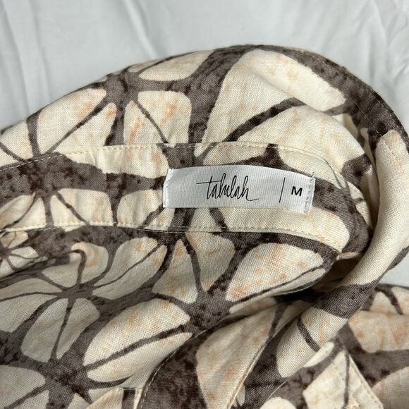 Talulah Linen Blend Safari Romper Women’s Size Medium Boho Festival Cottagecore - Picture 8 of 10